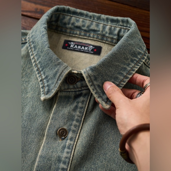 Karaku Retro Denim Longsleeve - Picture 6 of 16
